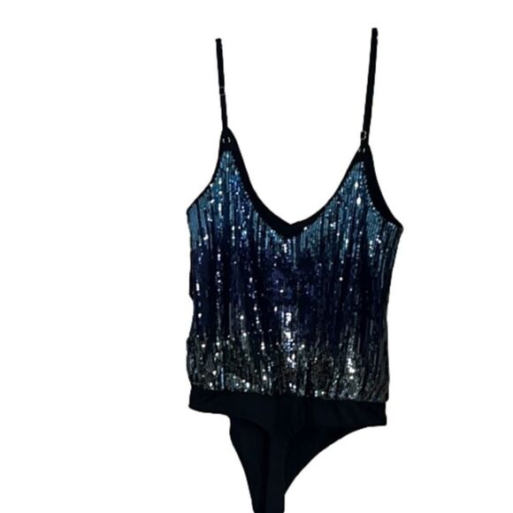 HOURS SEQUIN BODYSUIT NWT SIZE S‎ - Picture 1 of 7